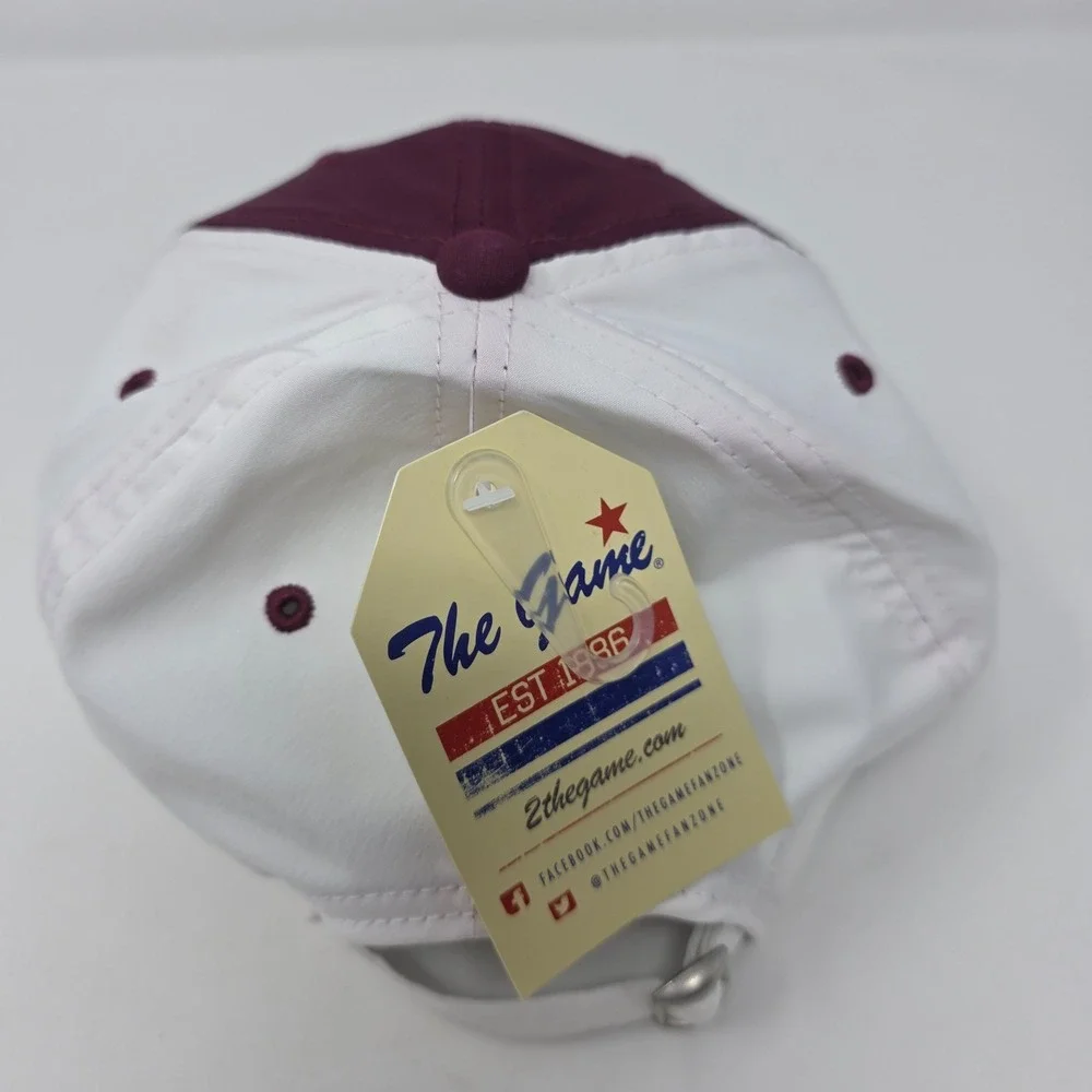 The Game Mississippi State Bulldogs Women OS Maroon White Baseball Cap Hat NWT